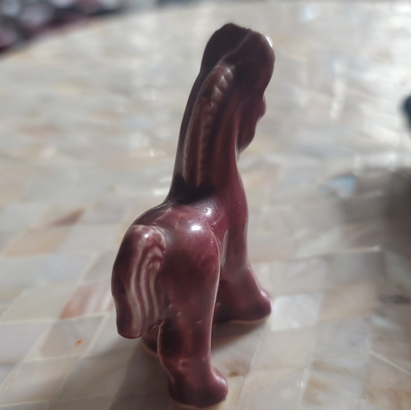 Morton Pottery Red Miniature 3" Horse Figurine Vintage 40s 50s - Picture 4 of 8